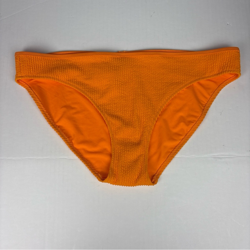 Aerie Women's XL Bikini Bottom Orange Solid Ribbed Swimsuit New with Tags Summer